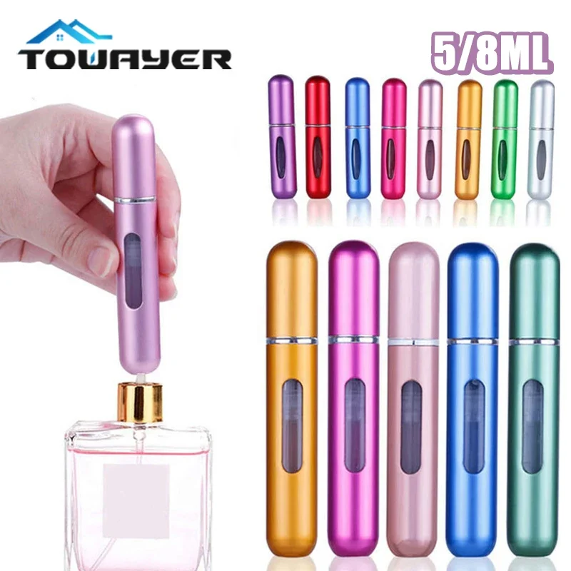 

Refillable Mini Perfume Bottle | Aluminum Atomizer | Travel Size Cosmetic Container | 5ml Refill Spray Bottle