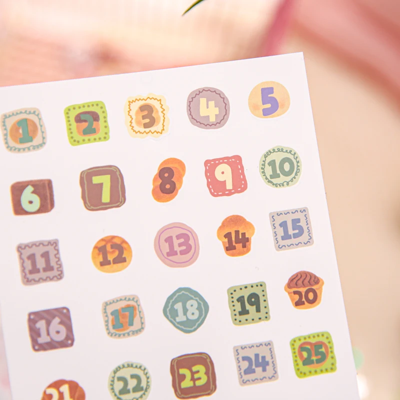 Kawaii Cartoon Cream Planet Half Sugar Plan Die Cutting Sticker Creative Planner Handbook Decoration DIY Diary Scrapbook Sticker