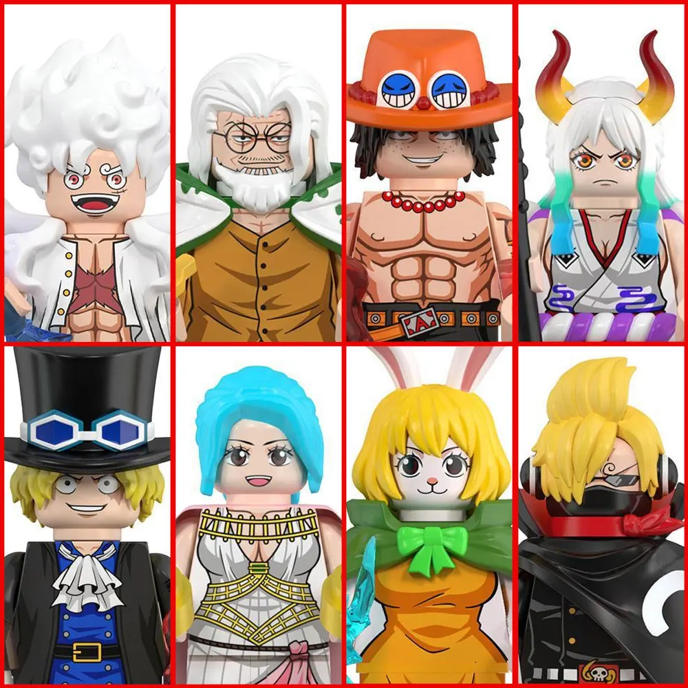 wm6189 Neues Modell Luffy Zoro Nami Sanji Chopper Bausteine Mini-Actionfiguren Zubehör Halloween Weihnachtsgeschenk