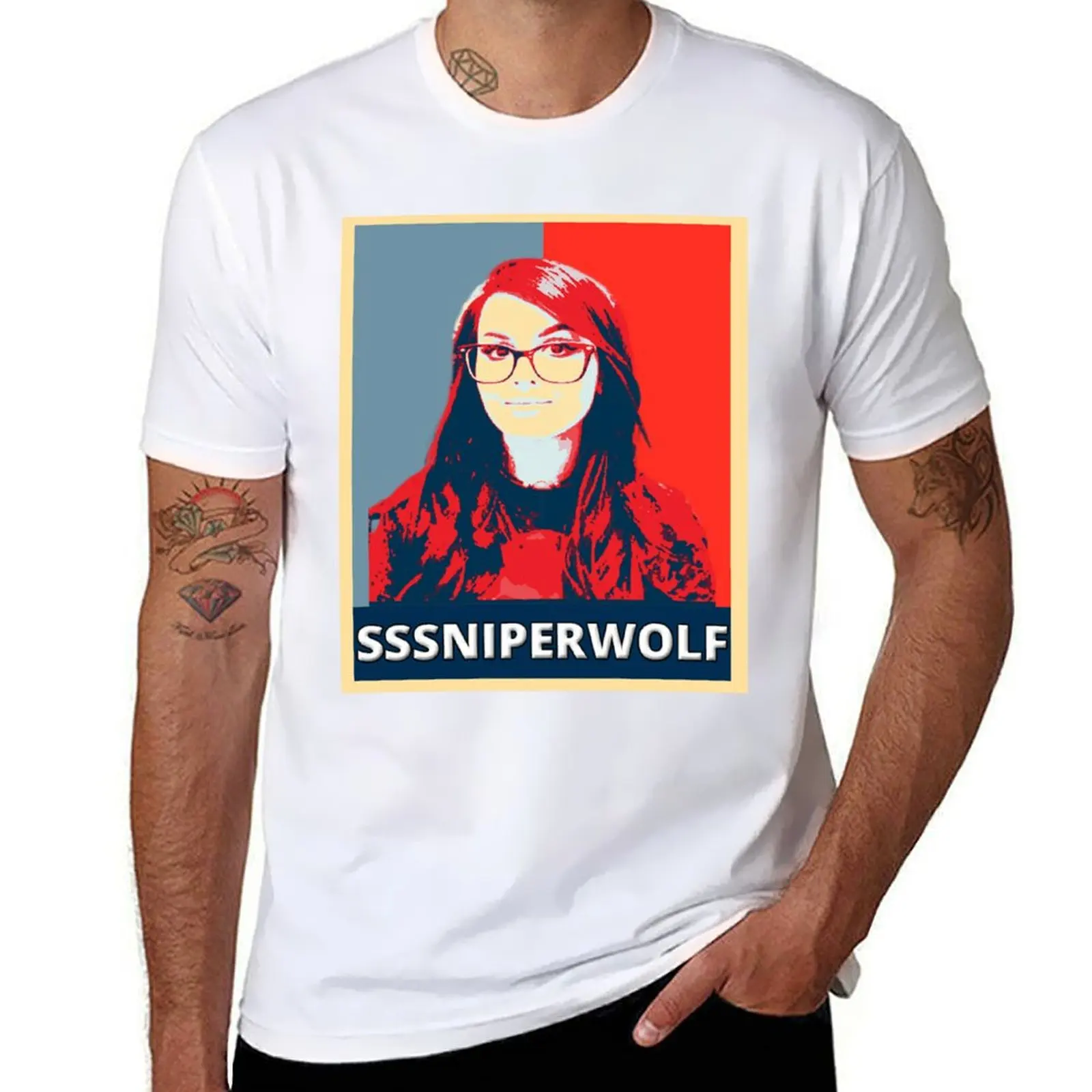 

Sssniperwolf-Sssniperwolf T-Shirt t shirts for man cotton funny man t shirt designer T-Shirt