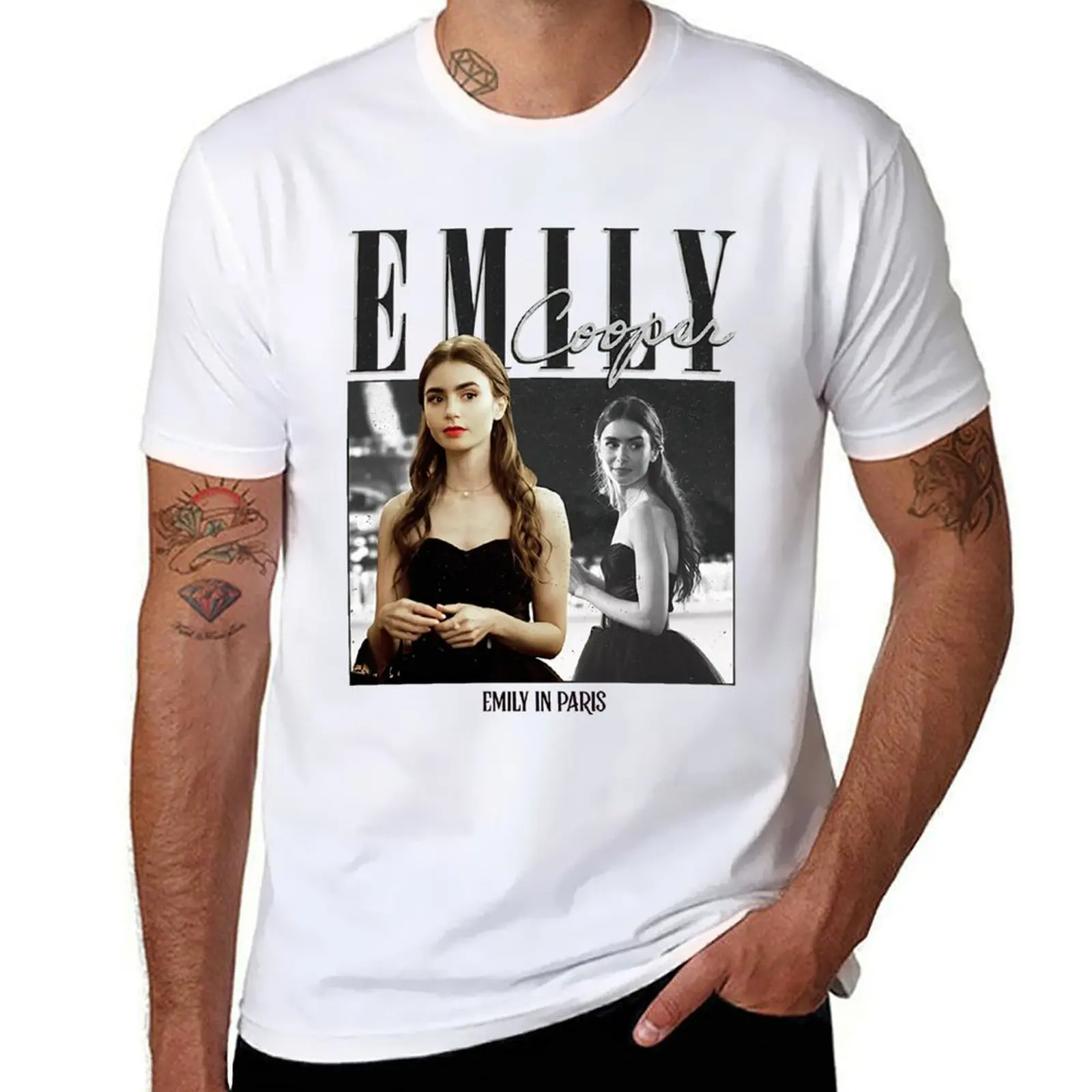 

Cooper shirt in print t Emily T-Shirt shirts Emily t pack for Paris man custom cotton