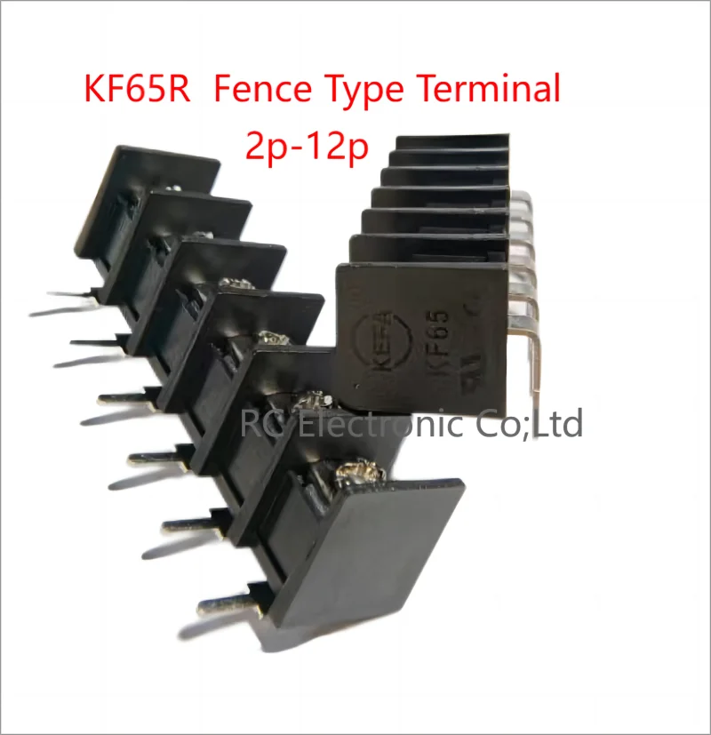 

10PCS KEFA KF65R 11.0 2-12P Fence type terminal KF65 Angle pin PCB CONNECTOR BARRIER TERMINAL BLOCK 30A/600V