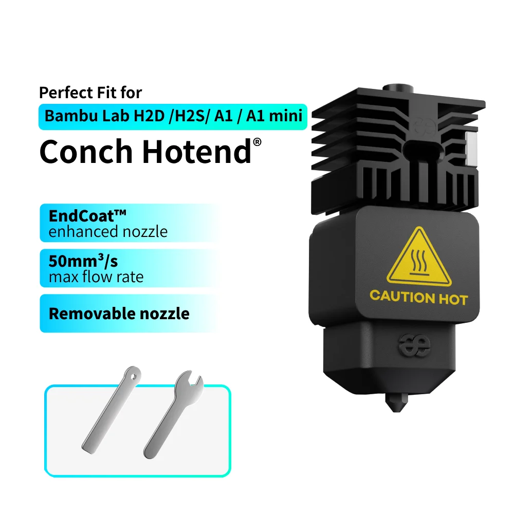 

Phaetus Высококачественный комплект Hotend H2D с насадкой для концов 0,2/0,4/0,6/0,8 мм, комплект Hotend для Bambu H2D A1/A1mini