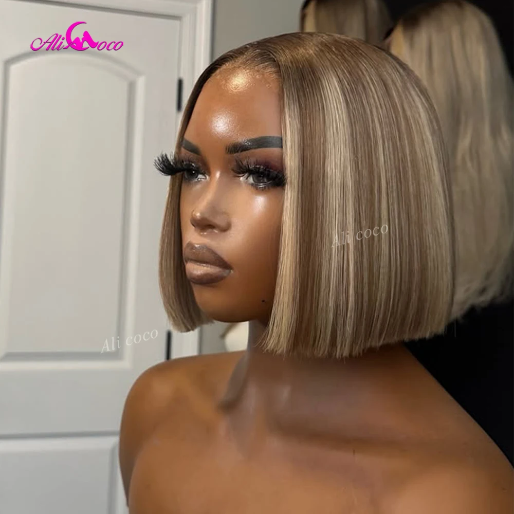parrucca-bob-in-capelli-umani-biondo-cenere-e-biondo-lucido-13x4-con-frontale-in-pizzo-trasparente-densita-180-liscia-e-corta-per-donne