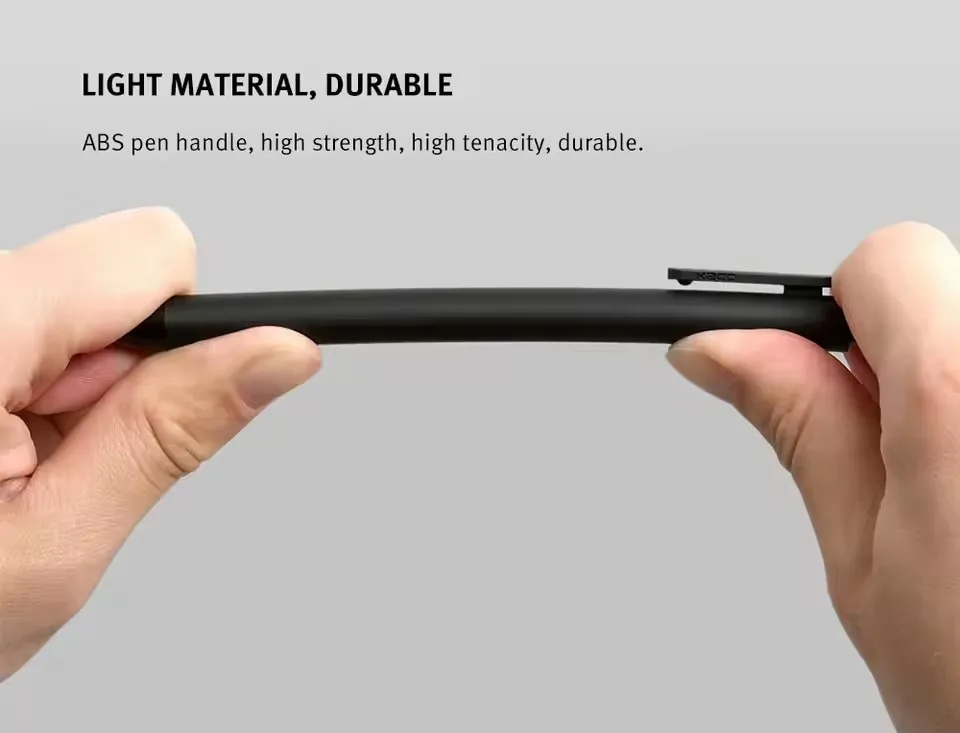 KACO Gel Pen 0.5mm Zwart Wit Kleur Inkt Vullingen ABS Plastic Pen Schrijven Lengte 400 MM Soepel Schrijven voor Kantoor Studie