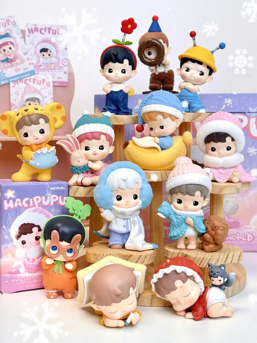 

Original Pop Mart Hacipupu Whispers Of My World Series Figurine Blind Box Mystery Box Toys Doll Cute Anime Figure Kids Xmas Gift