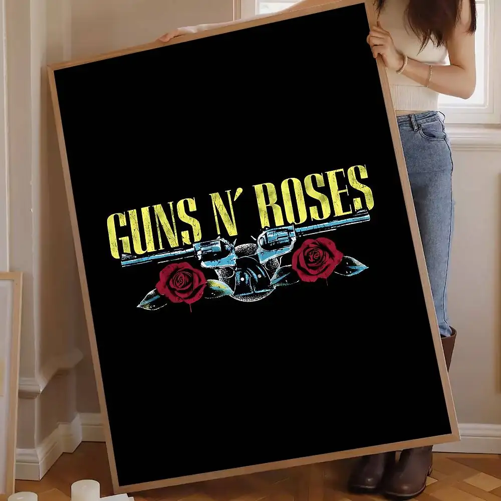 Rock Music Band G-Guns N Roses Anime Posters Sticky Whitepaper Sticker DIY Room Bar Cafe Kawaii Room Decor view 2