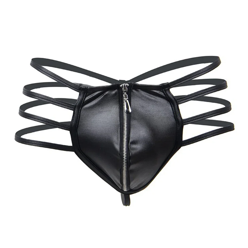 Новое мужское сексуальное эротическое нижнее белье большого размера с низкой талией, стринги из искусственной кожи, нижнее белье, клубная одежда, японские мужские стринги