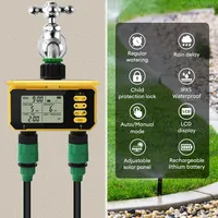 1/2 Zone WIFI Solar Irrigation Timer Smart APP Control Automatic Irrigation System Outdoor Water Timer Garden Watering Tool