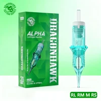 Dragonhawk Cartuchos de Agujas para Tatuaje ALPHA Descartables para Micropigmentación para Máquina de Tatuaje Suministros de Maquillaje Permanente