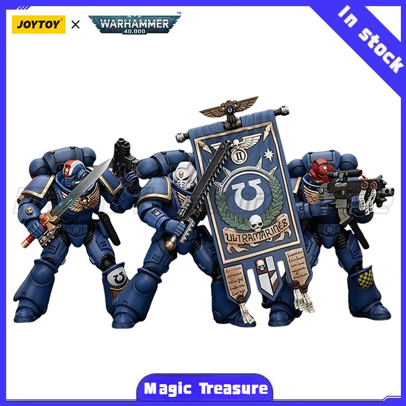 【MT】JOYTOY 1/18 Figura de ação Warhammer 40K Ultramarines Heróis do Capítulo Primaris Tenente Erastus Posca Castor