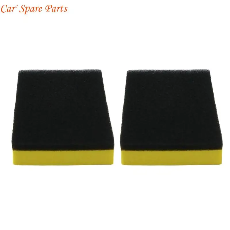 Y4UA حزمة من 2 مركبة إسفنجة إزالة الشعر بالشمع طلاء السيراميك قضيب الإسفنج العالمي اكسسوارات السيارات كتلة طلاء الكريستال #3