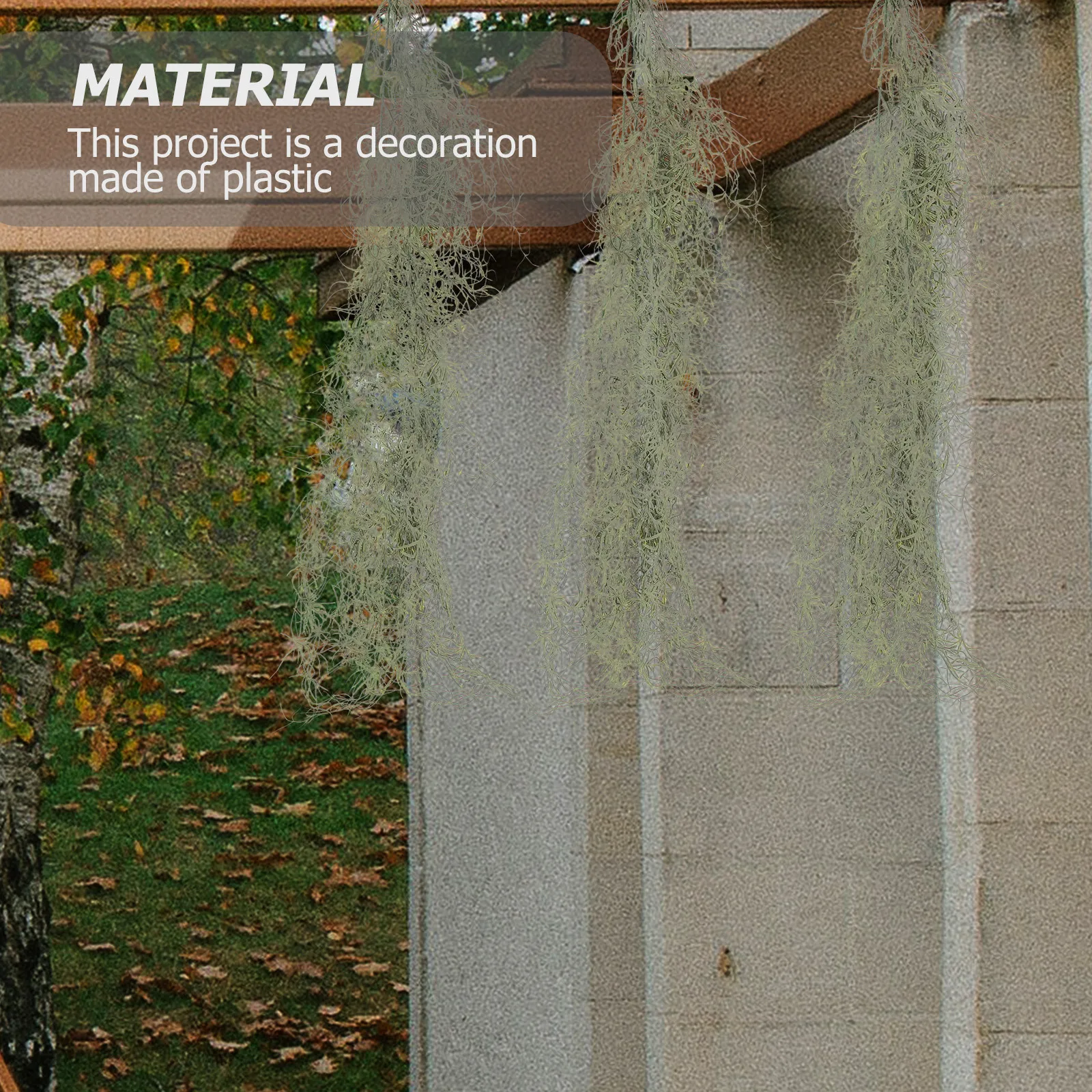 Decorative Moss Prop for Potted Plants Artificial Hanging Moss Dried Lichen for Fairy Garden Landscaping DIY Craft Decor