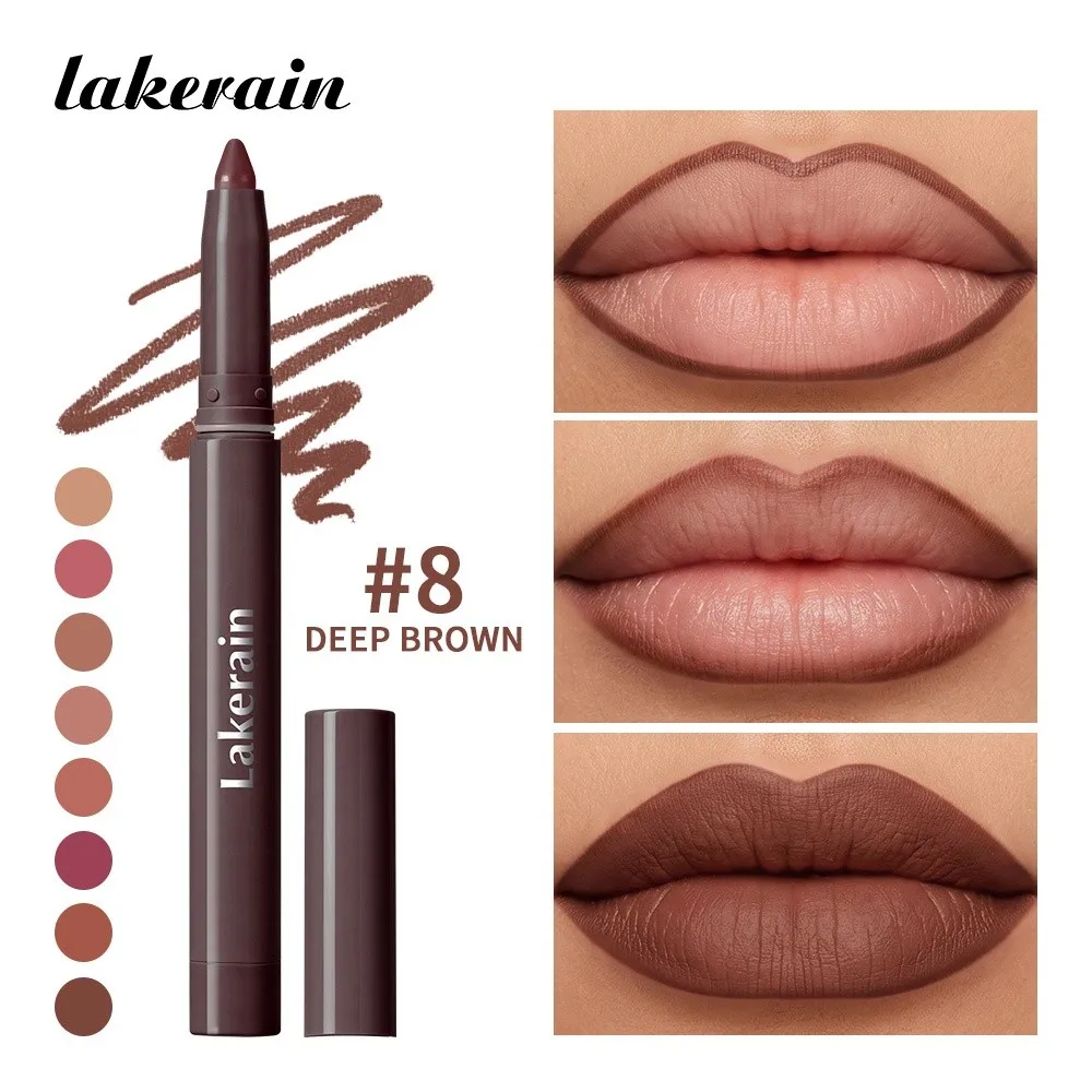 New Waterproof Lip Liner Pencil Creamy Non-stick Cup Matte Lip Liner Smudge-Proof Long Lasting Lip Stain Pen Cosmetic