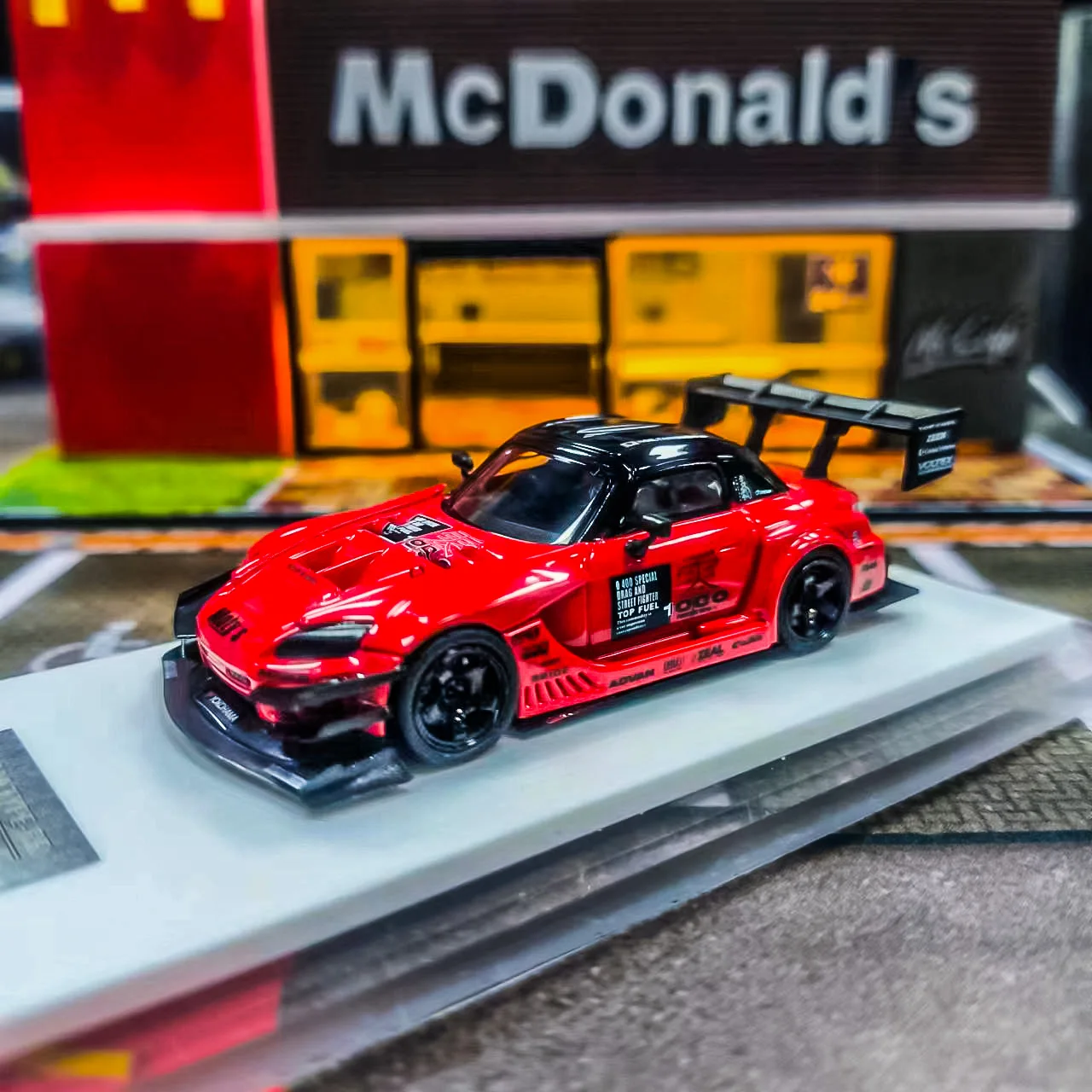 

Onemodel 1:64 JDM Red S2000 RR Sports Hard Top Resin Car Model Collection