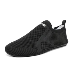 Breathable Men Casual Sneakers Slip-on Lightweight Male Walking Shoes Anti-slip Flexible Couple Loafers Summer Soft Footwear