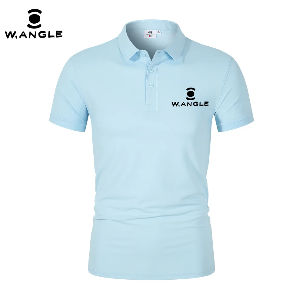 Men Breathable T-Shirt Business And Leisure POLO Shirt Summer New Fashion Short Sleeve Clothes Solid Color Comfortable Pullovers