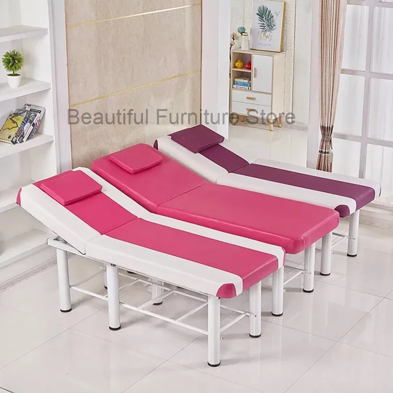 Fashion Stable Professional SPA Massage Tables Foldable Salon Furniture PU Bed Thick Beauty Massage tattoo Table