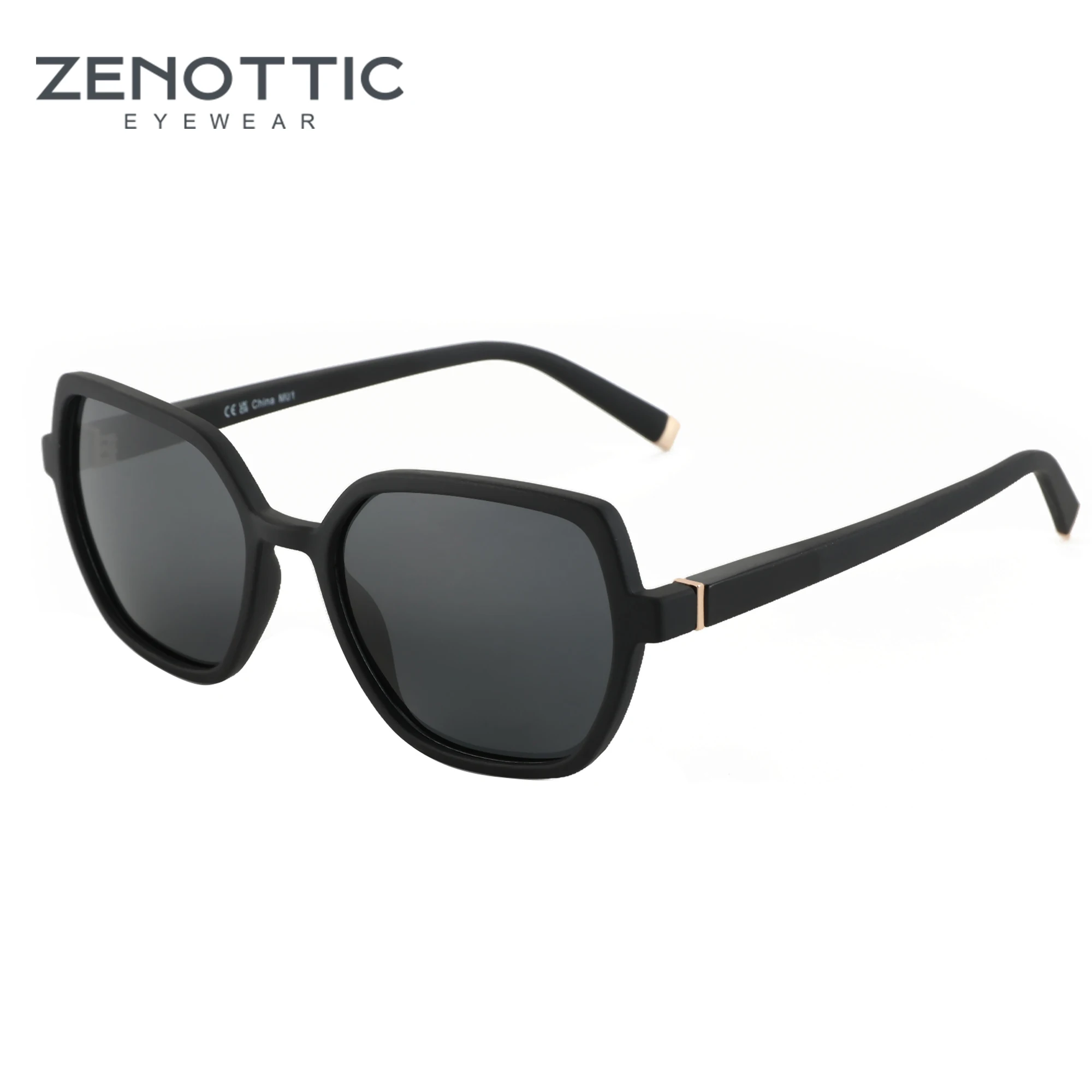 

ZENOTTIC 2024 New Fashion Hexagon Polarized Sunglasses Women UV400 Protection Geometry Shade Ladies Square Sun Glasses ZS2226