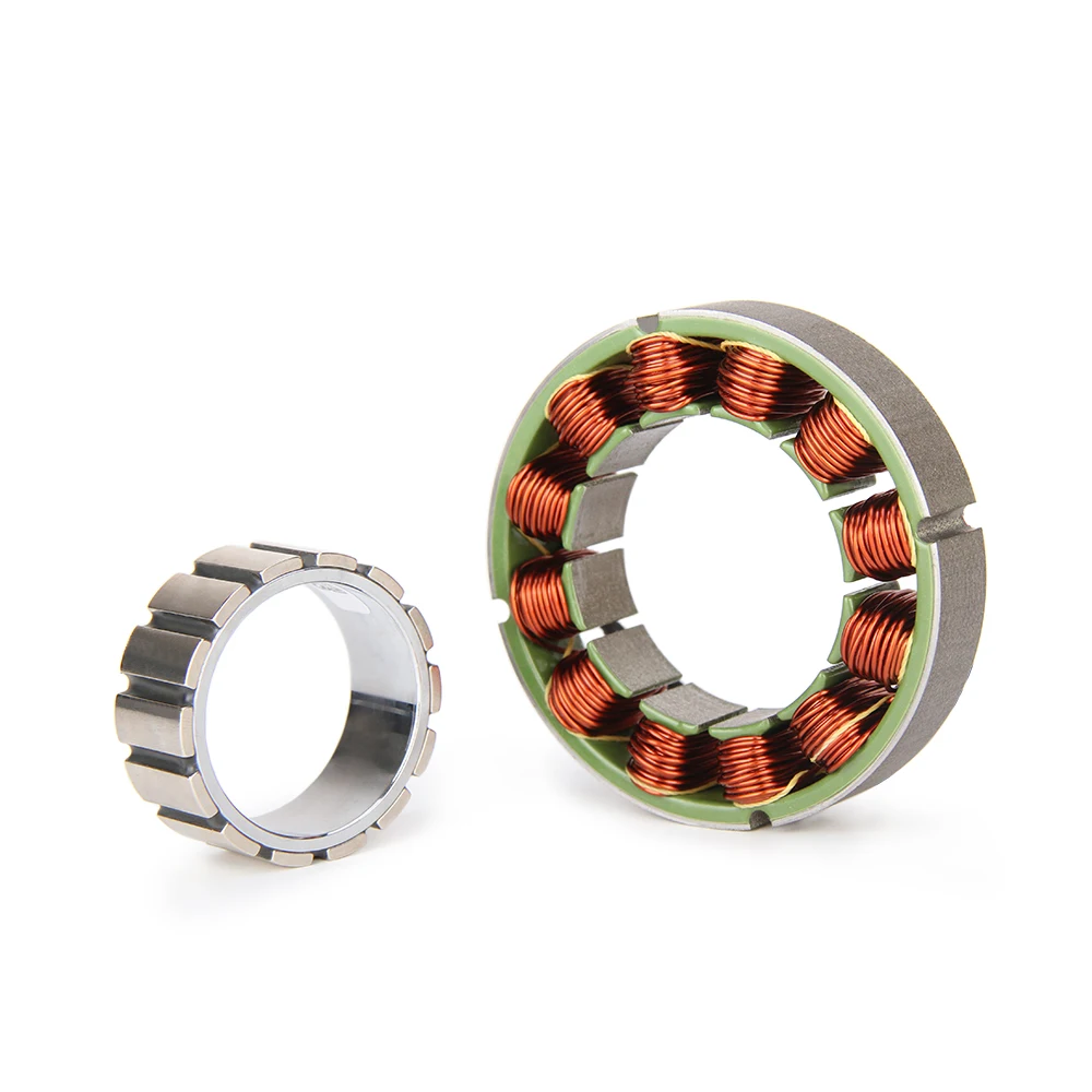 Stator de laminação CubeMars RI80 sem moldura Bldc 48V Inrunner Bldc Robot Joint Arm Motor de torque