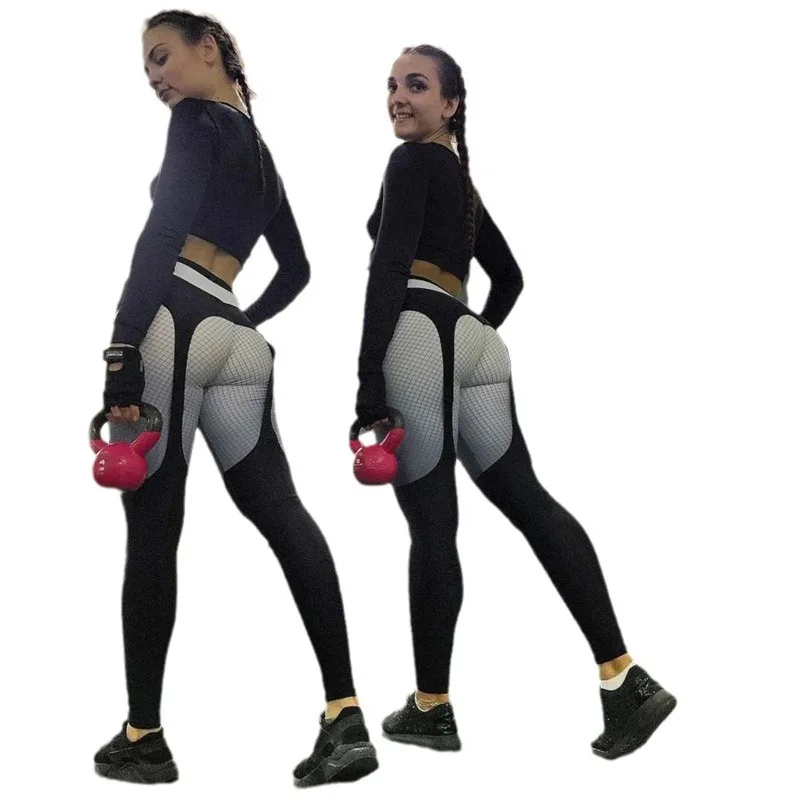 Suspender Pants High Waist Elastic Sports Running Fitness Casual Primer Yoga Nine-point Leg Pants XY03 Hjump Sports Equipment