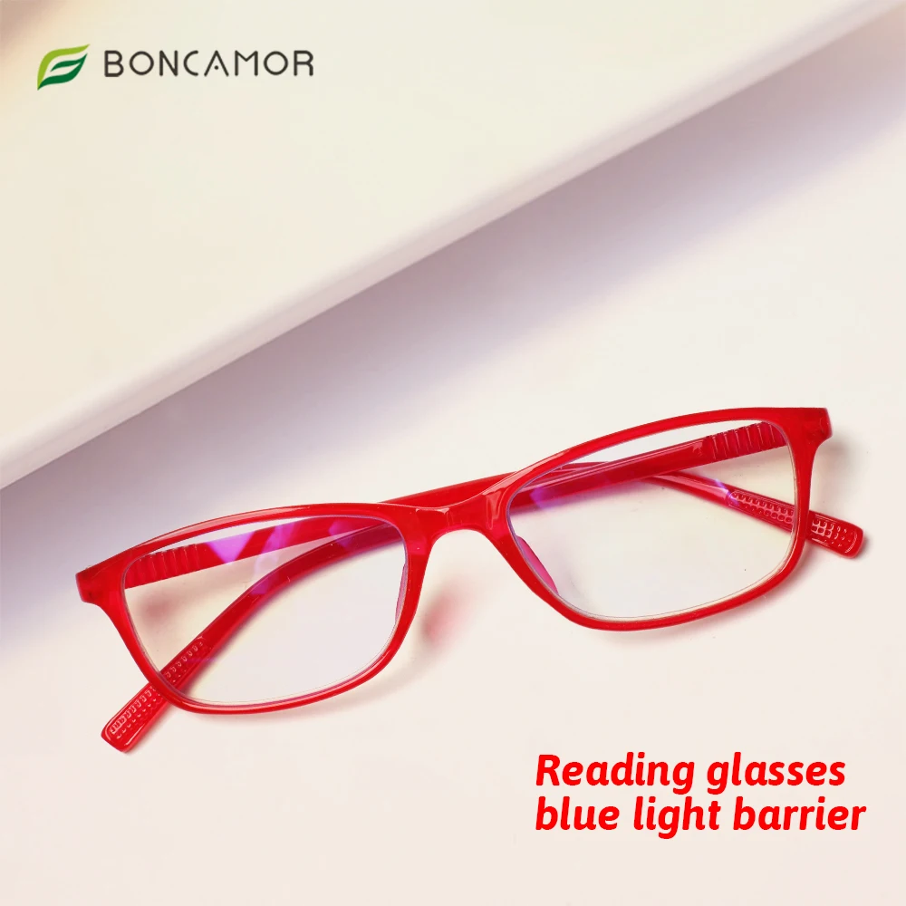 

Boncamor HD Clear Reading Glasses Women Men Ultra-light Blue Light Blocking Presbyopic Eyewear Unisex Computer Optical Eyeglasse