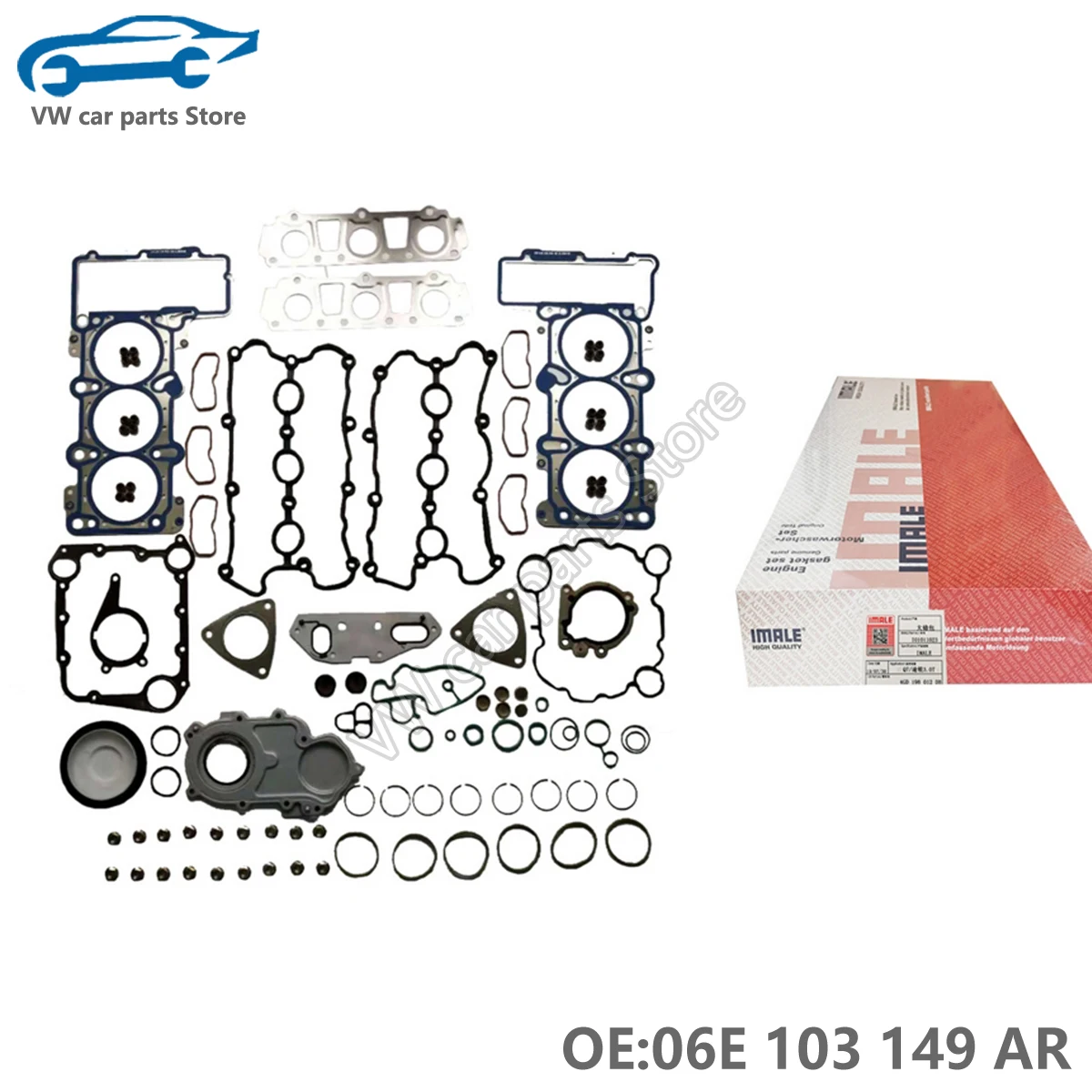 Engine Rebuild Overhaul Gasket Seals Kit For Audi A6 A7 C7 2.8 FSI V6 CHVA CVPA 06E103148AR 06E103149AR 06E103483P 06E103484N