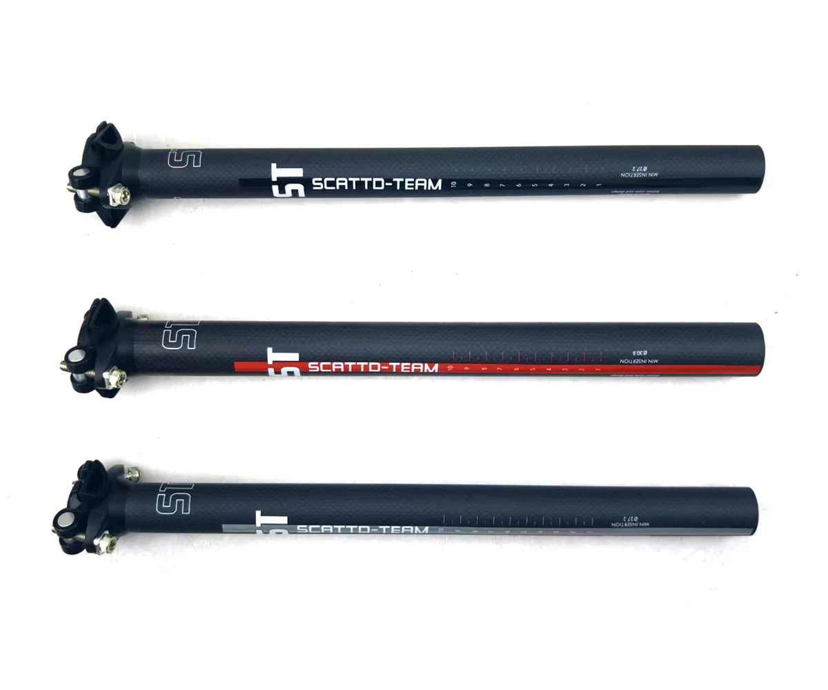 

New SCATTD TEAM Bicycle accessories seat tube aluminum alloy joint with carbon fiber tube body in three colors