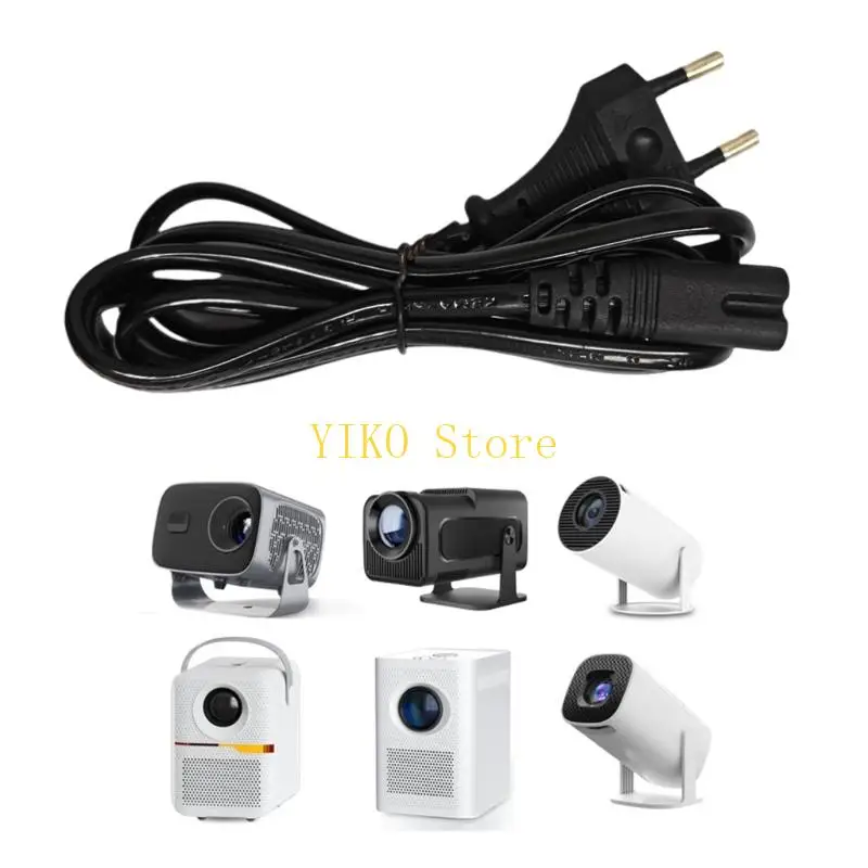 K32C Highly Temperature Resistant Power Cord For Y300Pro/HY320Mini Office Projectors