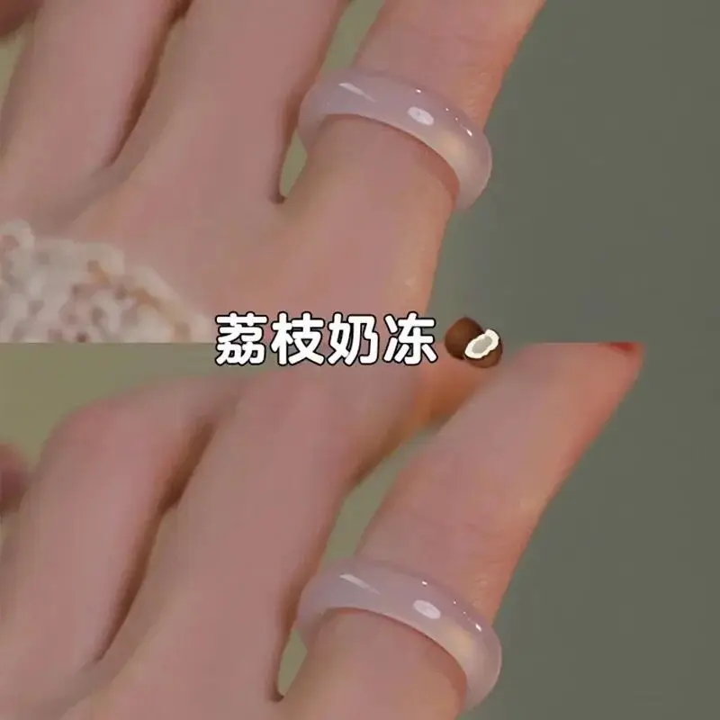 

Natural Stone Worry Ring for Anxiety Relief, Polished Palm Stone Fidget Ring, Spiritual Healing Jewelry