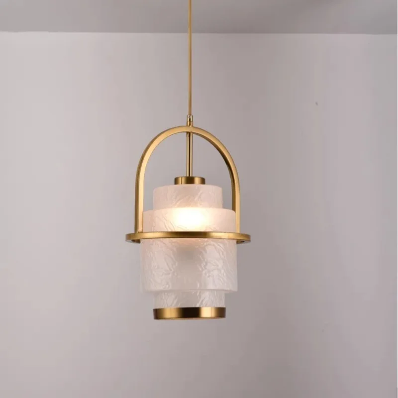 Nordic Creative Art Single Head Glass Pendant Light Led Catering Hotpot Restaurant Bar Counter Bedroom Modern Decor Hanging Lamp
