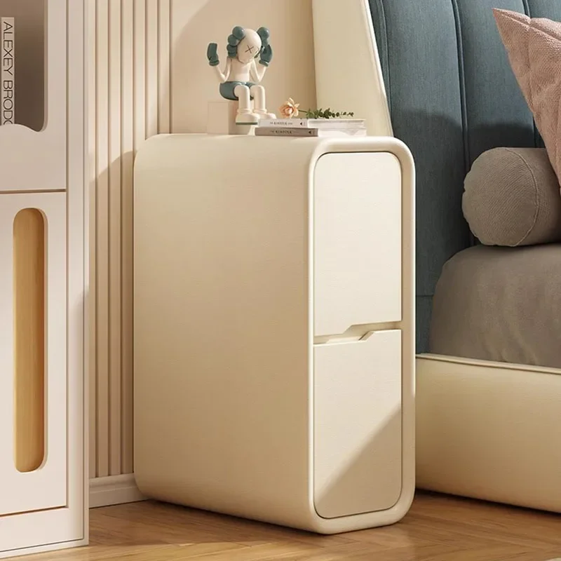 Mobile portaoggetti per soggiorno Armadietto bianco salvaspazio con cassetti nordici Mobile TV con angoli arrotondati Cassettiera per camera da letto Meuble Salon