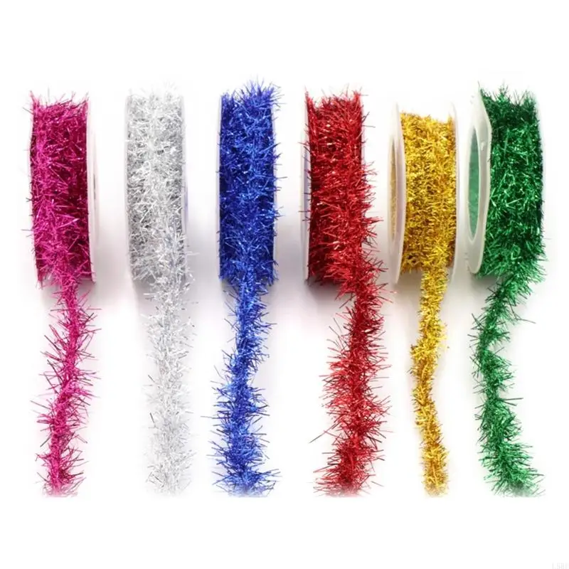 

Christmas Tinsel 4.92ft Long Glitter Tinsel Wire L5BE