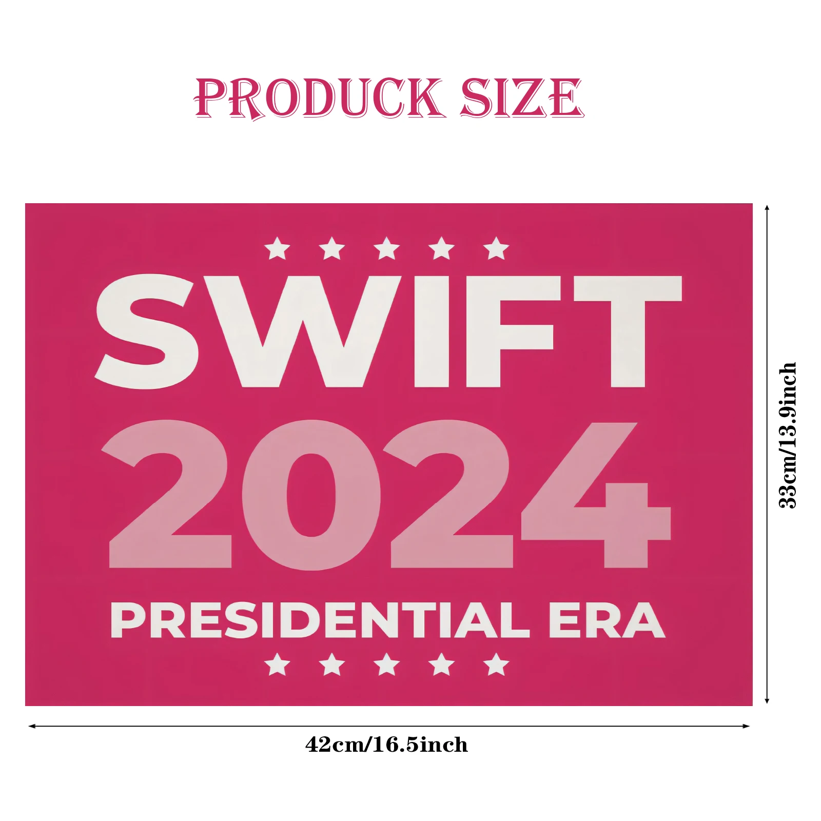 Taylor Swift 2024 Yard Sign 2024 Independent Voter Funny Outdoor Decor Sign for Home, Window or Office Lawn Sign