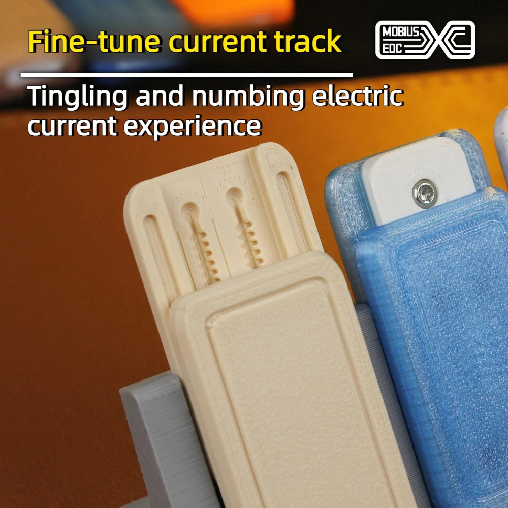 MOBIUS EDC3D Printed Interlaced Ultra-Dense Current Dual-Track Finger Push Card Stress Relief Toy