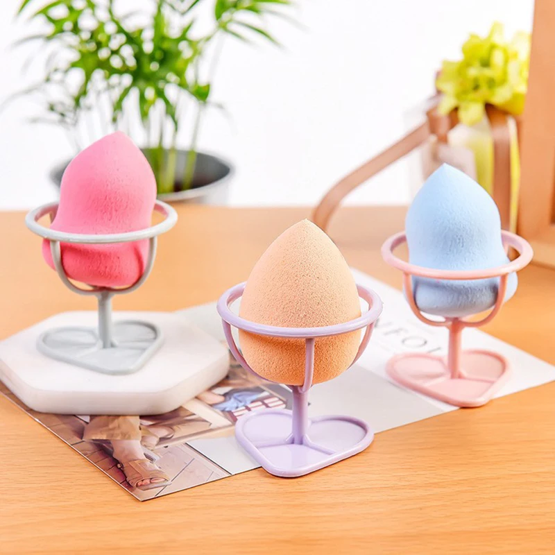 Make Up Puff Shelf Puff Storage Rack Sponge Drying Stand Holder Drying Rack Heart-shaped Base Makeup Egg Bracket Puff Bracket