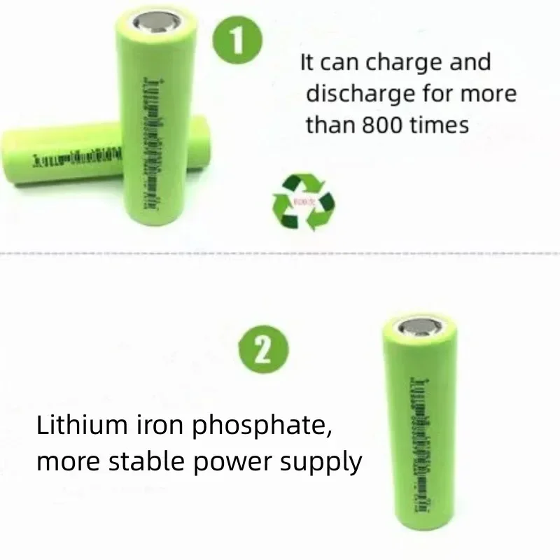 Original 3.2V 3000mAh 18650 Lithium Iron Phosphate Rechargeable Battery 1C-3C 21700 LiFePO4 Battery for Flashlight Mini Fan