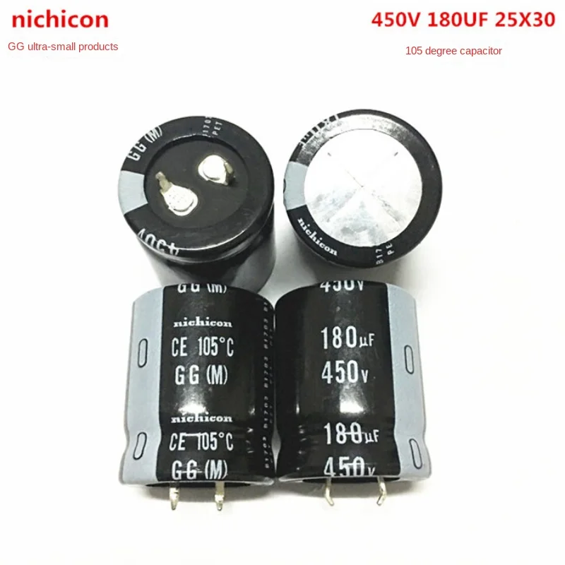 

(1 шт.) 450V180UF 25X30 высоковольтный электролитический конденсатор nichicon 450V 180UF 25*30 GG series