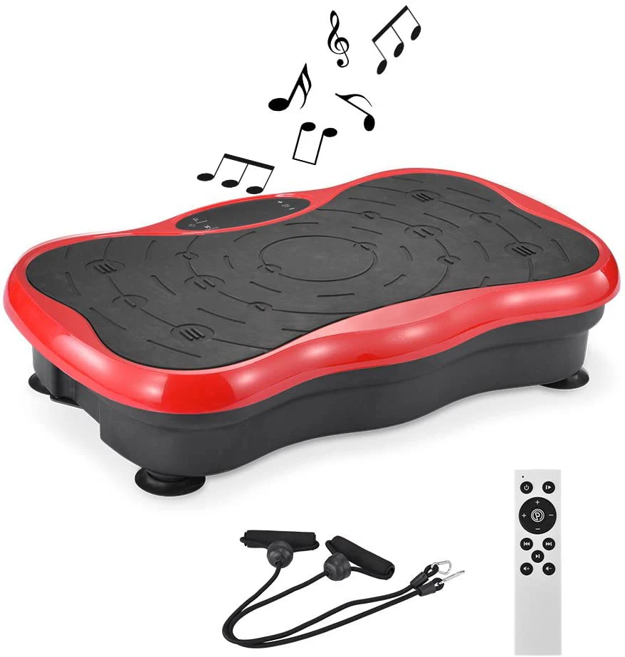 Ejercitador de placa vibratoria con marcas de resistencia Ejercitador moldeador de cuerpo con plataforma vibratoria para todo el cuerpo 1