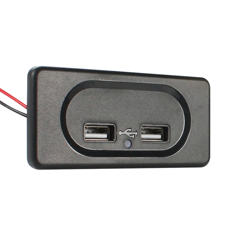 Dual USB Charger Socket 5V/3.1A USB Power Adapter Ports Outlet Charger Socket LED Indicator 12V/24V RV Truck ATV Car