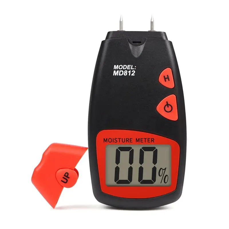 [NEW!A08R】 Timber Digital Moisture Meter Paper Water Contain Tester 5% To40% Water Content Measurement Forwood Bamboo Cotton