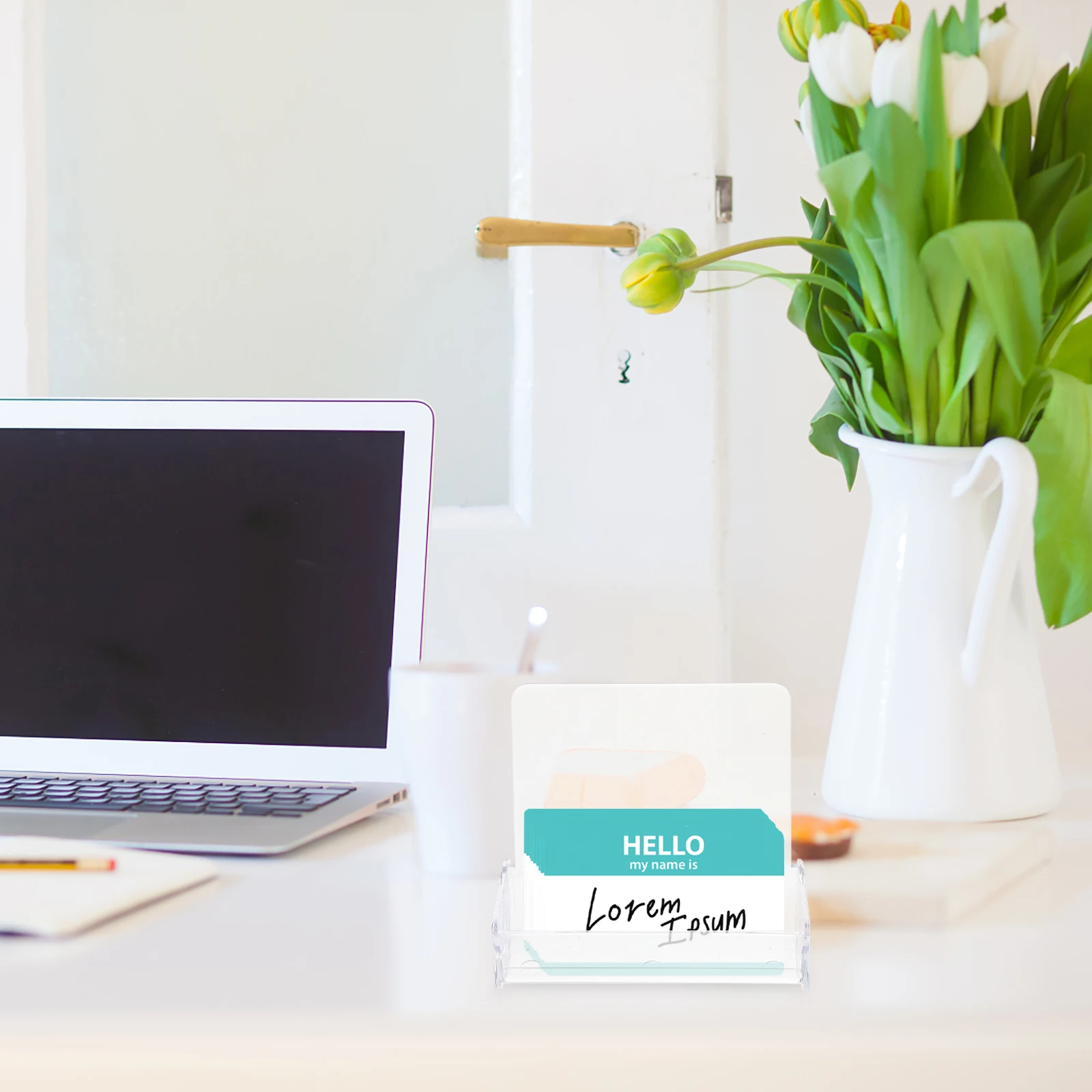 

Bussiness Card Holder Cards Display for Office Trade Transparent Business Container