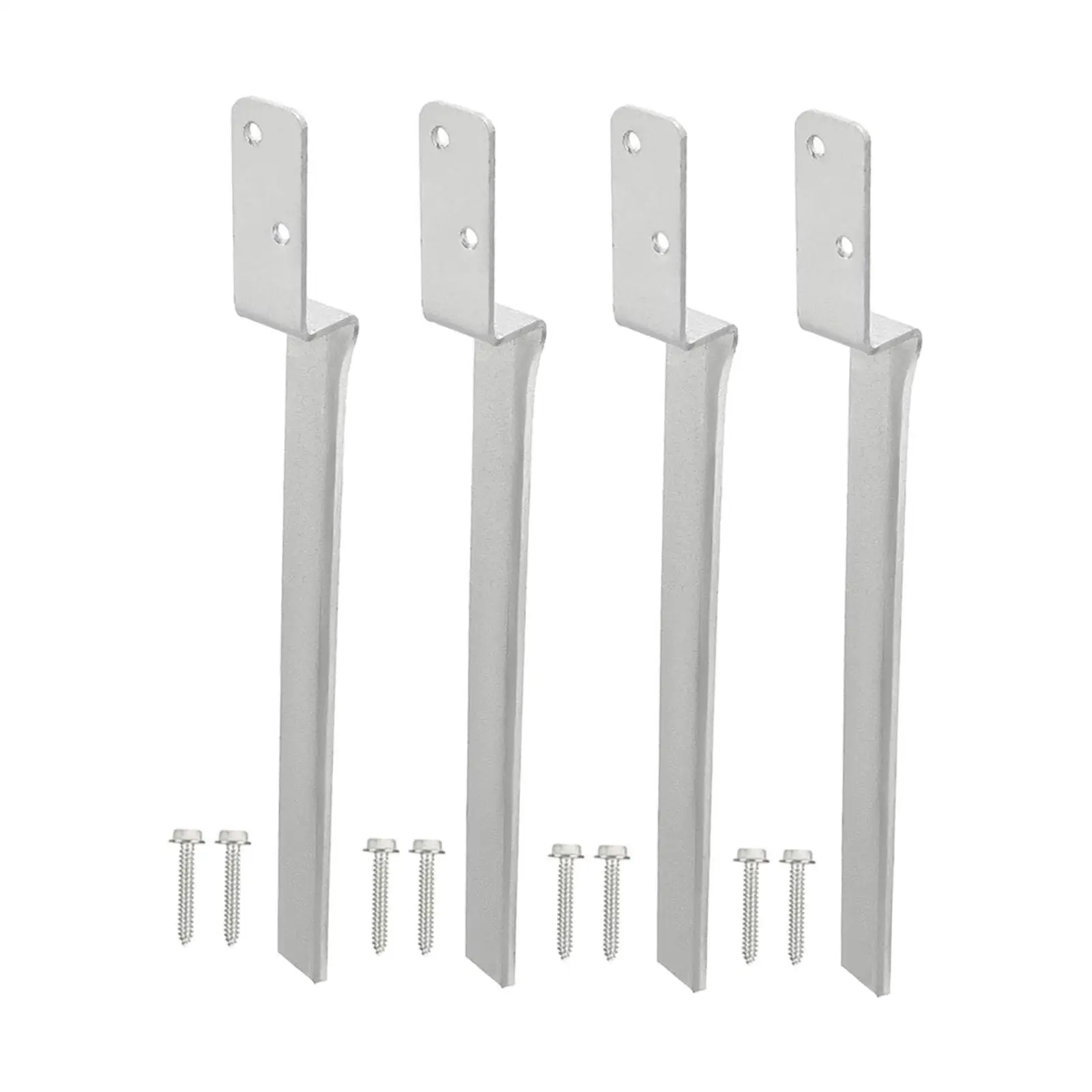 4x Fence Post Anchors High Performance Easy to Install Grounding Stakes