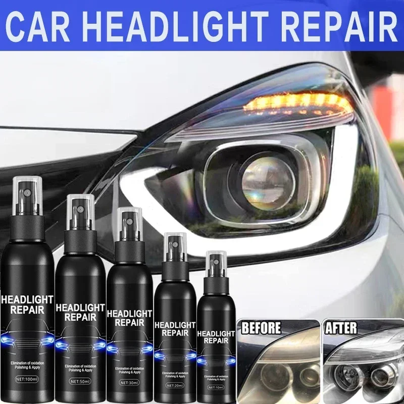 Car Light Restorative Liquid Removing Oxidation Dirt Portable Headlight Repair Polish Liquid for Car Headlight Restoration