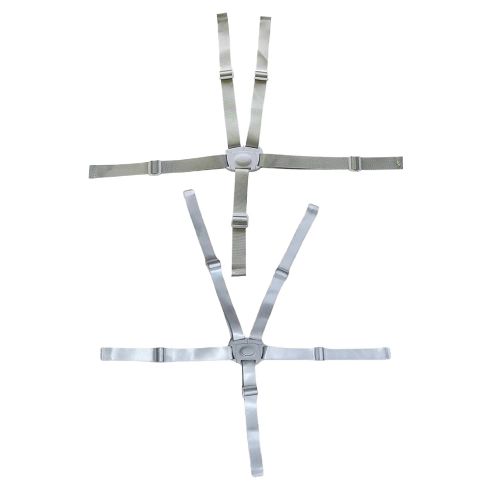 어린이 식탁 의자 안전 벨트 5점식 아기 안전 스트랩 벨트 조절 가능한 하이체어 스트랩 어린이 좌석용 하이체어