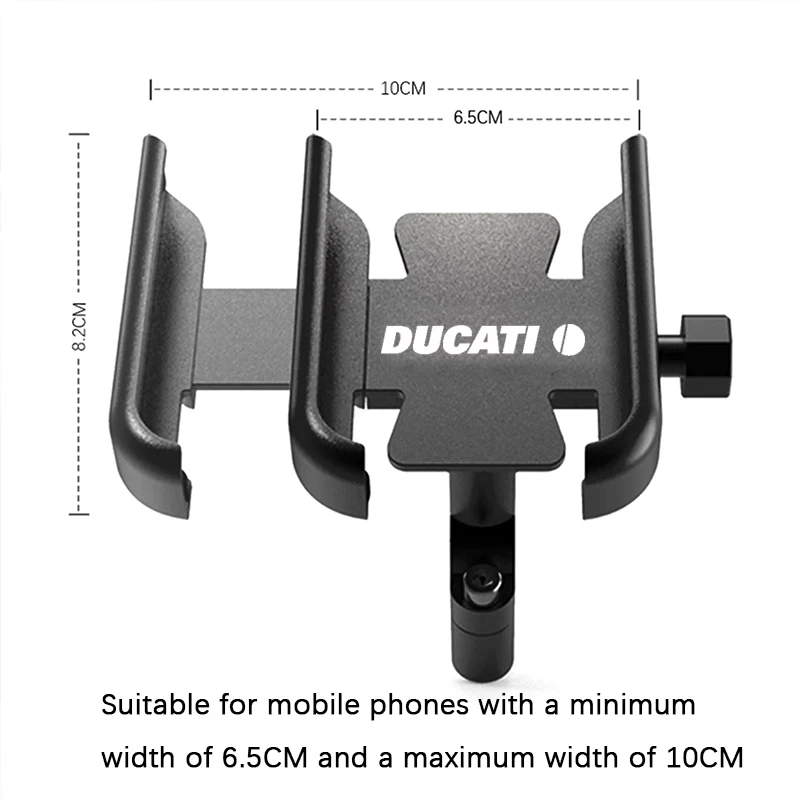 Suporte do telefone móvel para o guiador da motocicleta, suporte do GPS, Ducati Multistrada 950, 1100, 1260, 1200 S, Sport Grand Tour