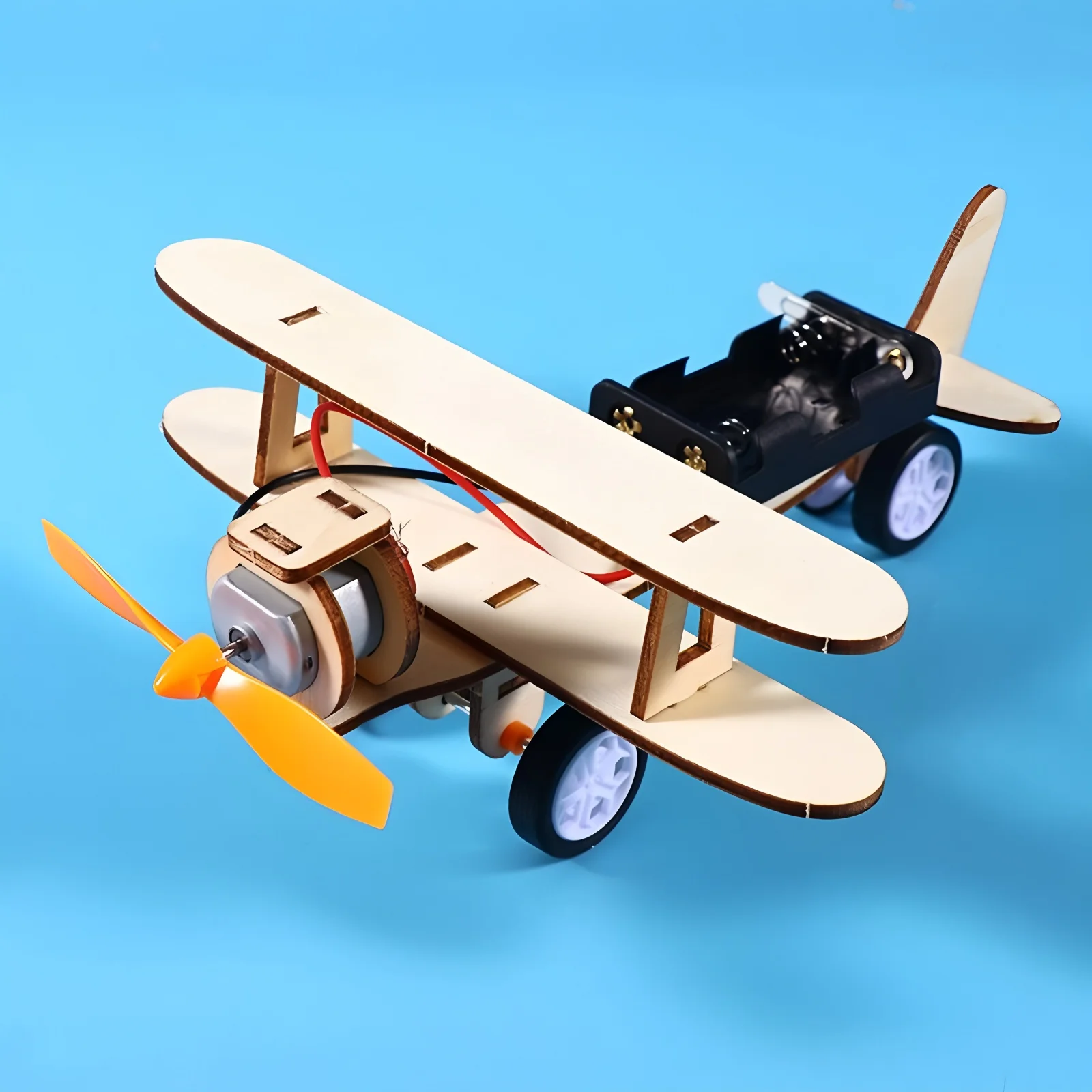 Schiebeflugzeugmodell, handgefertigtes Diy-Montagemodell für Kinder, Diy 3D-Holzpuzzle, Lernspielzeug, Festivalgeschenke
