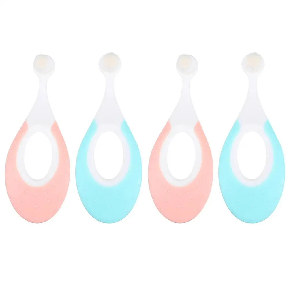 4 Pcs Baby Toothbrush Toothbrushes for Kids So Soft Training Pbt Infant Oral Care Tool Newborn