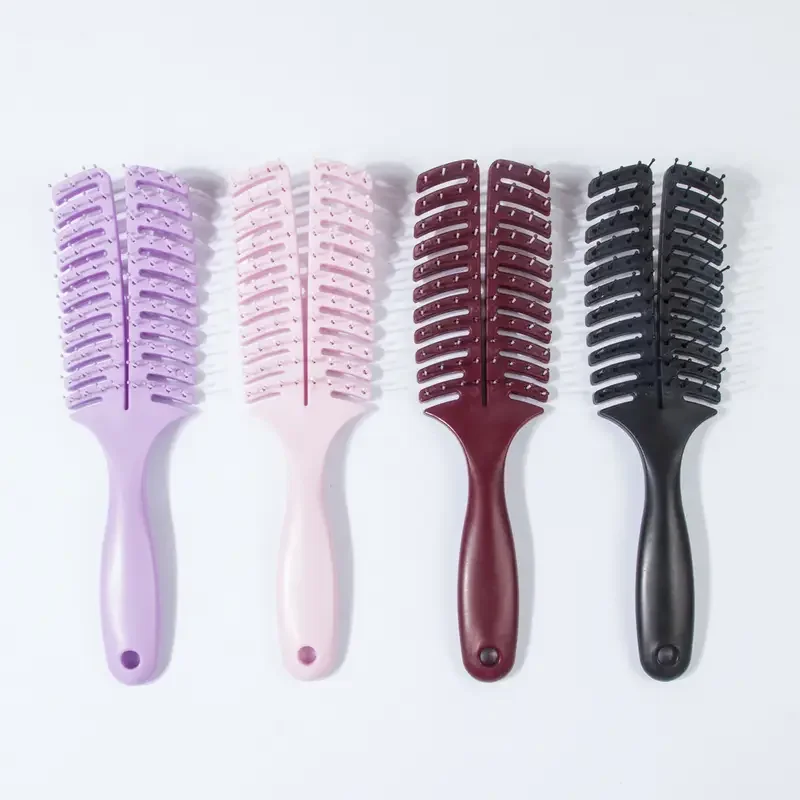 Hair Brush Six-Claw Comb for Long Thick Curly Hair - Reduce Breakage & Frizz