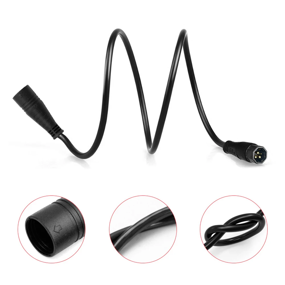 

750W 1000W Cable 9 Pin Motor Cable Motor Repair E-Bike Maintenance Replacement Motor Cable For Electric Bicycle Electric Black